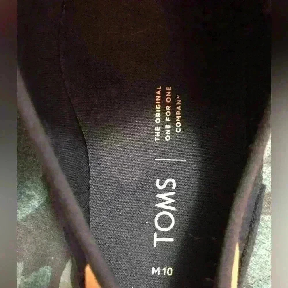 Toms shoes dark blue size M 10 - Picture 8 of 9